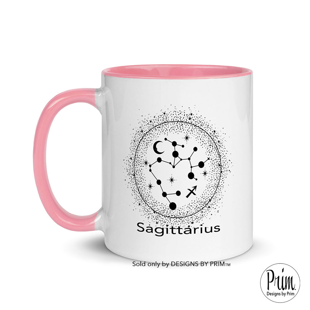 Designs by Prim Sagittarius Constellation Zodiac 11 Ounce Ceramic Mug | Astrology Horoscope 12 Months Birthday Gift Coffee Tea Cup