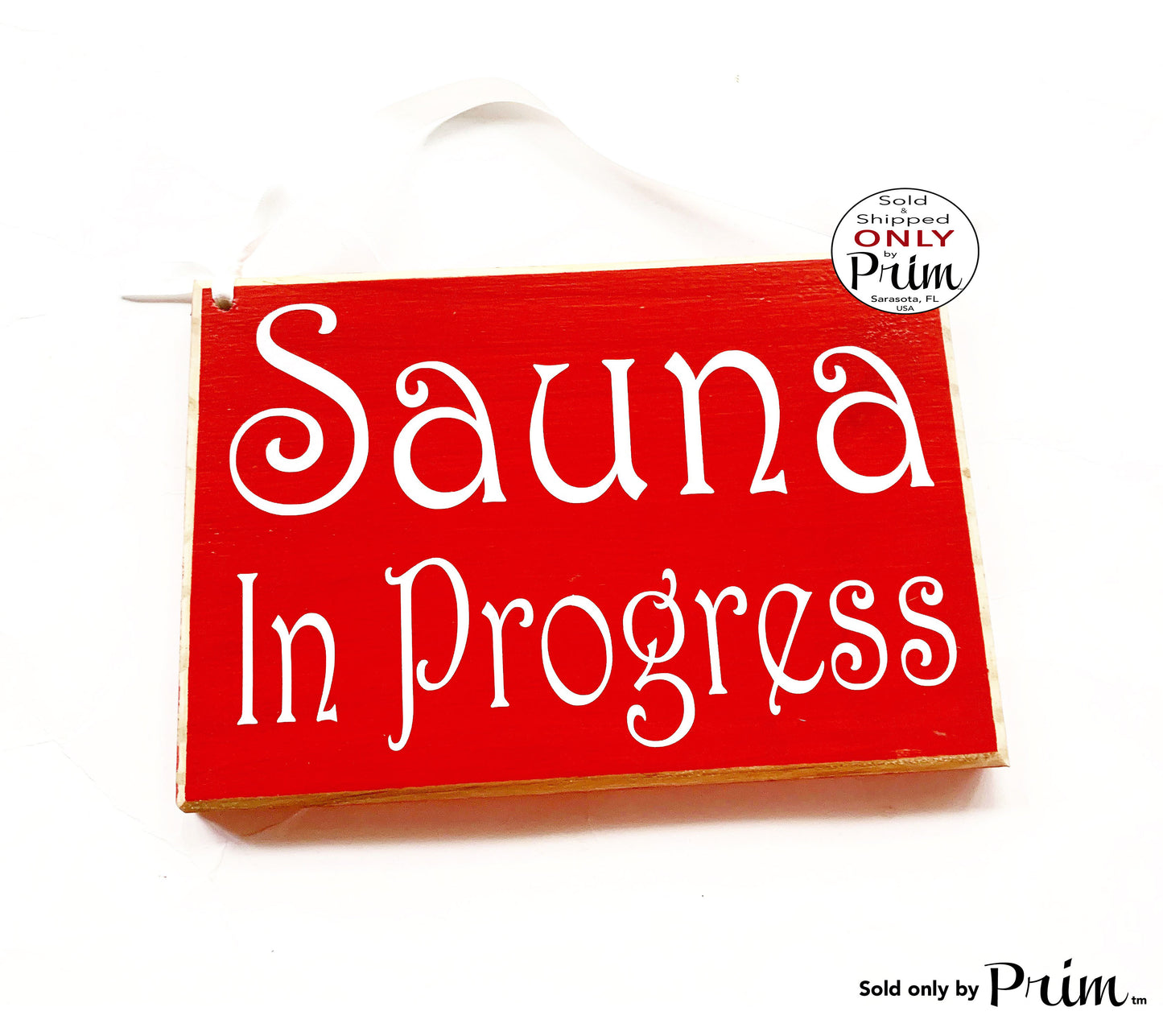 8x6 Sauna In Progress Custom Wood Sign
