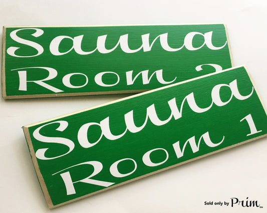 10x4 Sauna Room Number (Choose Color) Custom Wood Sign Welcome Home Office Spa Reflexology Massage Meditation Relaxation Waiting Service