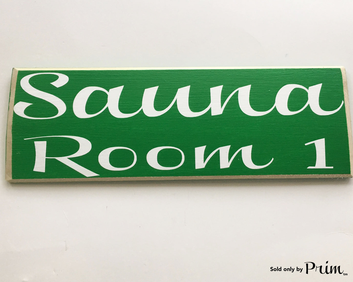 10x4 Sauna Room Number Custom Wood Spa Business Door Sign
