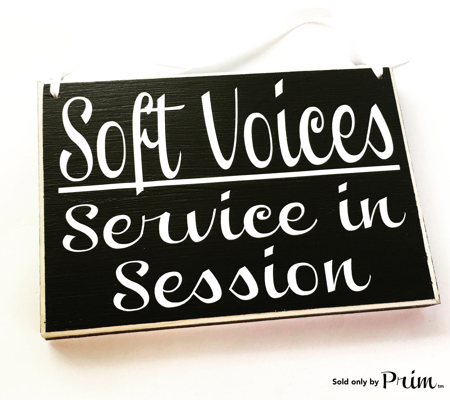 8x6 Soft Voices Service In Session Therapy Spa Salon Custom Wood Sign Welcome Office Door Quiet Please In Progress Relaxation