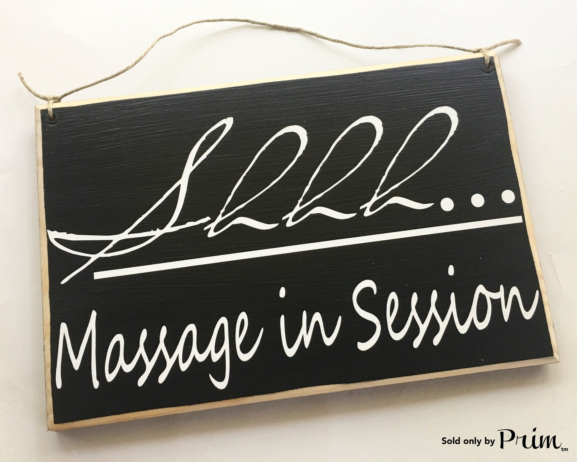 12x8 Shhh Massage In Session Custom Wood Sign Relaxation In Progress Spa Relax Custom Wood Sign