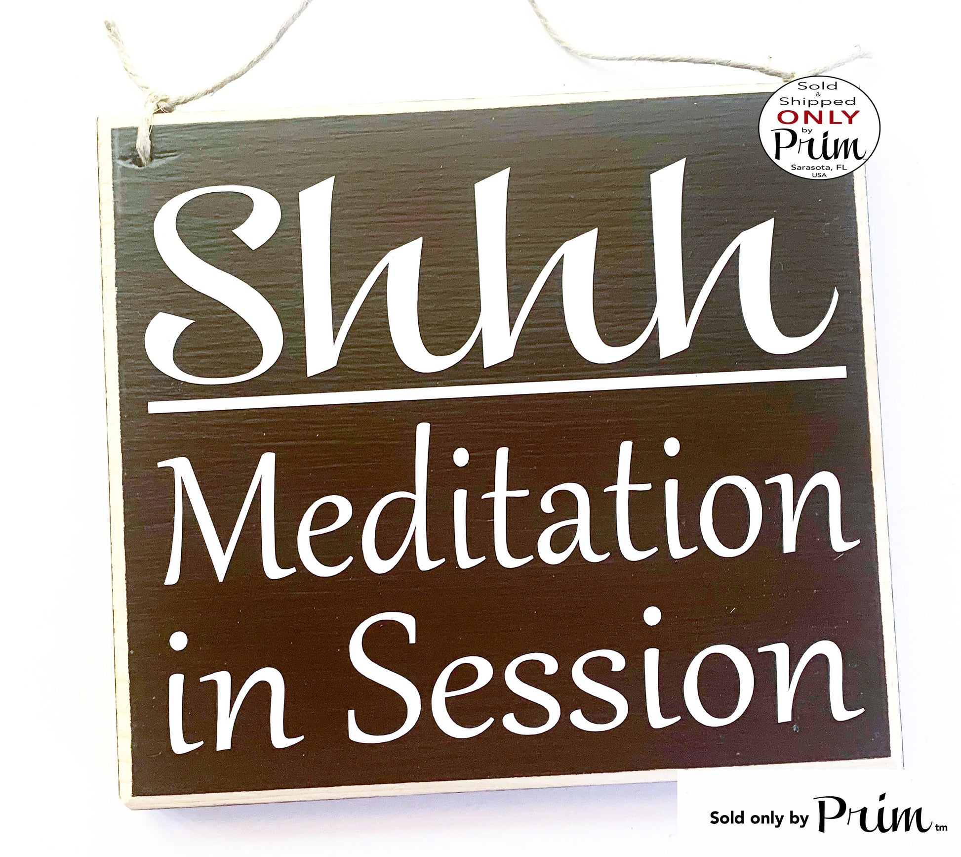 8x8 Shhh Meditation In Session Custom Wood Sign Please Do Not Disturb In Progress Shhh Yoga Relaxation Meditate Om Zen Please Door Plaque Designs by Prim