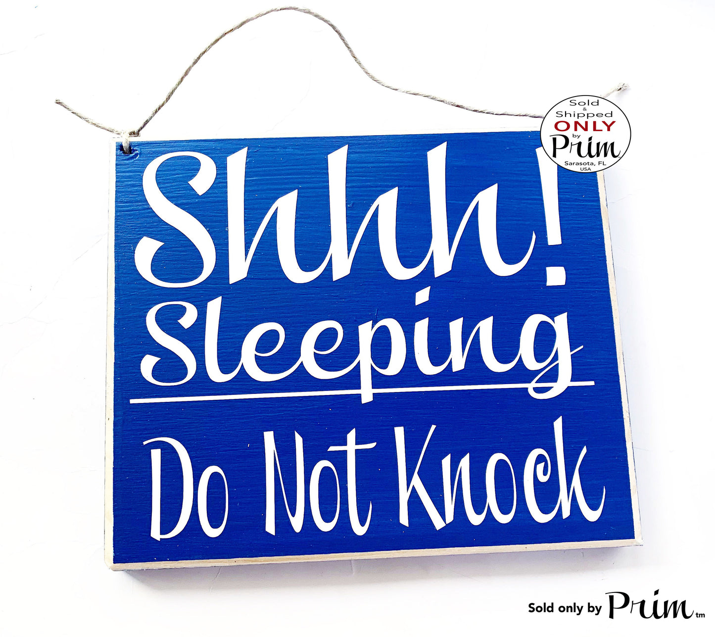8x8 Shhh...Sleeping Do Not Knock Wood Sign