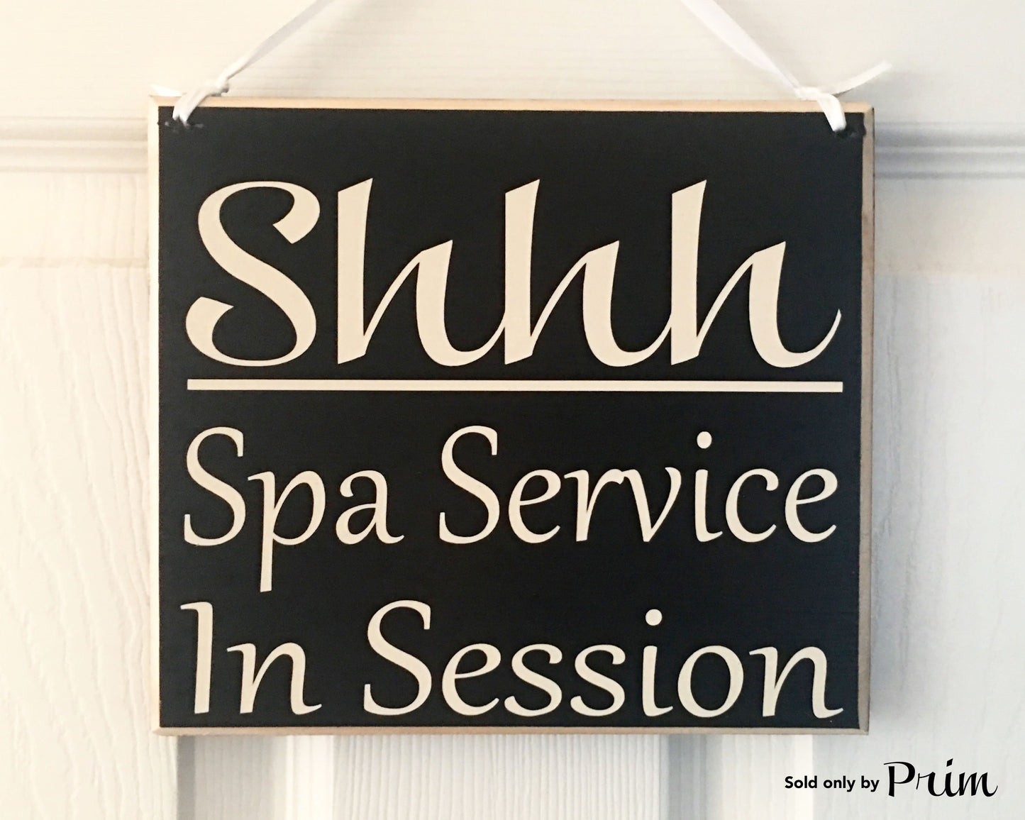 8x8 Shhh Spa Service In Session Business Office Spa Massage Wood Sign