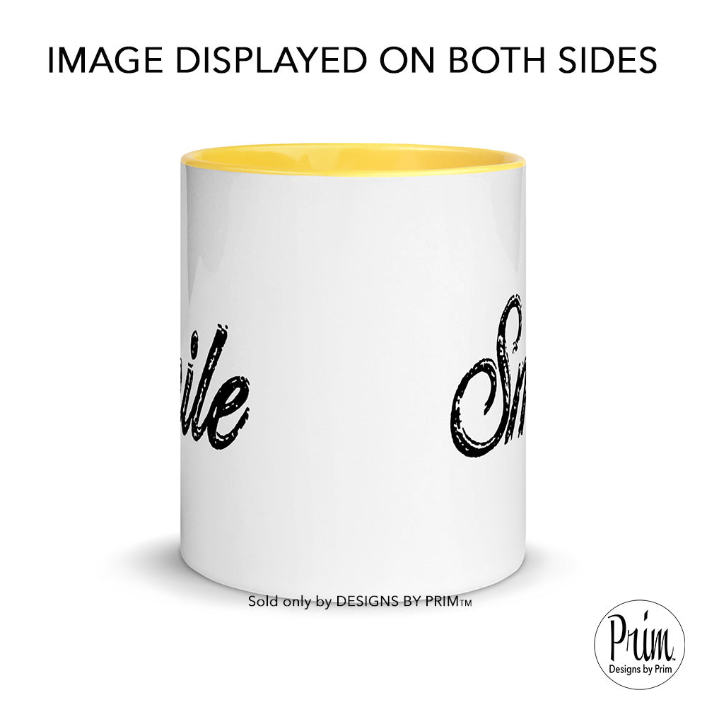 Designs by Prim Smile 11 Ounce Ceramic Mug | Positive Vibes Only Daily Reminder Start the day great Happy Motivational Coffee Tea Mug
