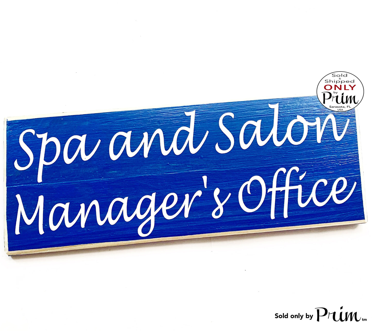 14x6 Spa Manager Office Personalized Custom Wood Sign