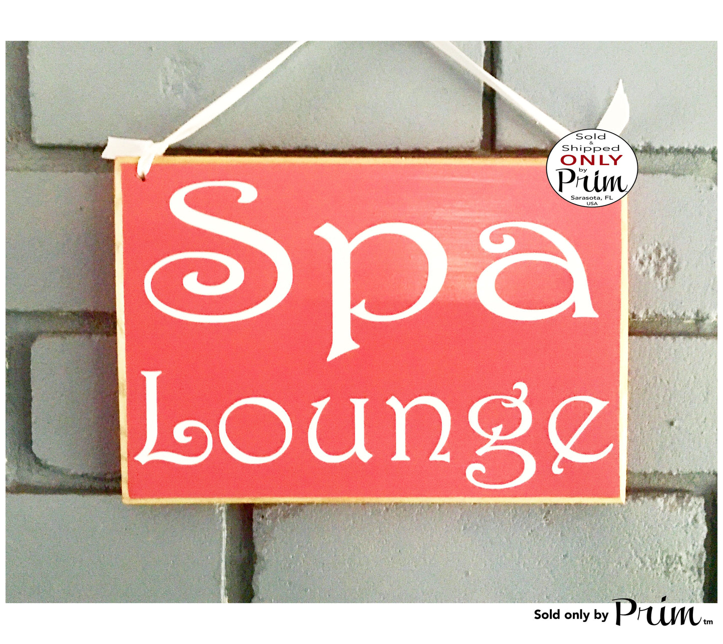 8x6 Spa Lounge Room Custom Wood Sign