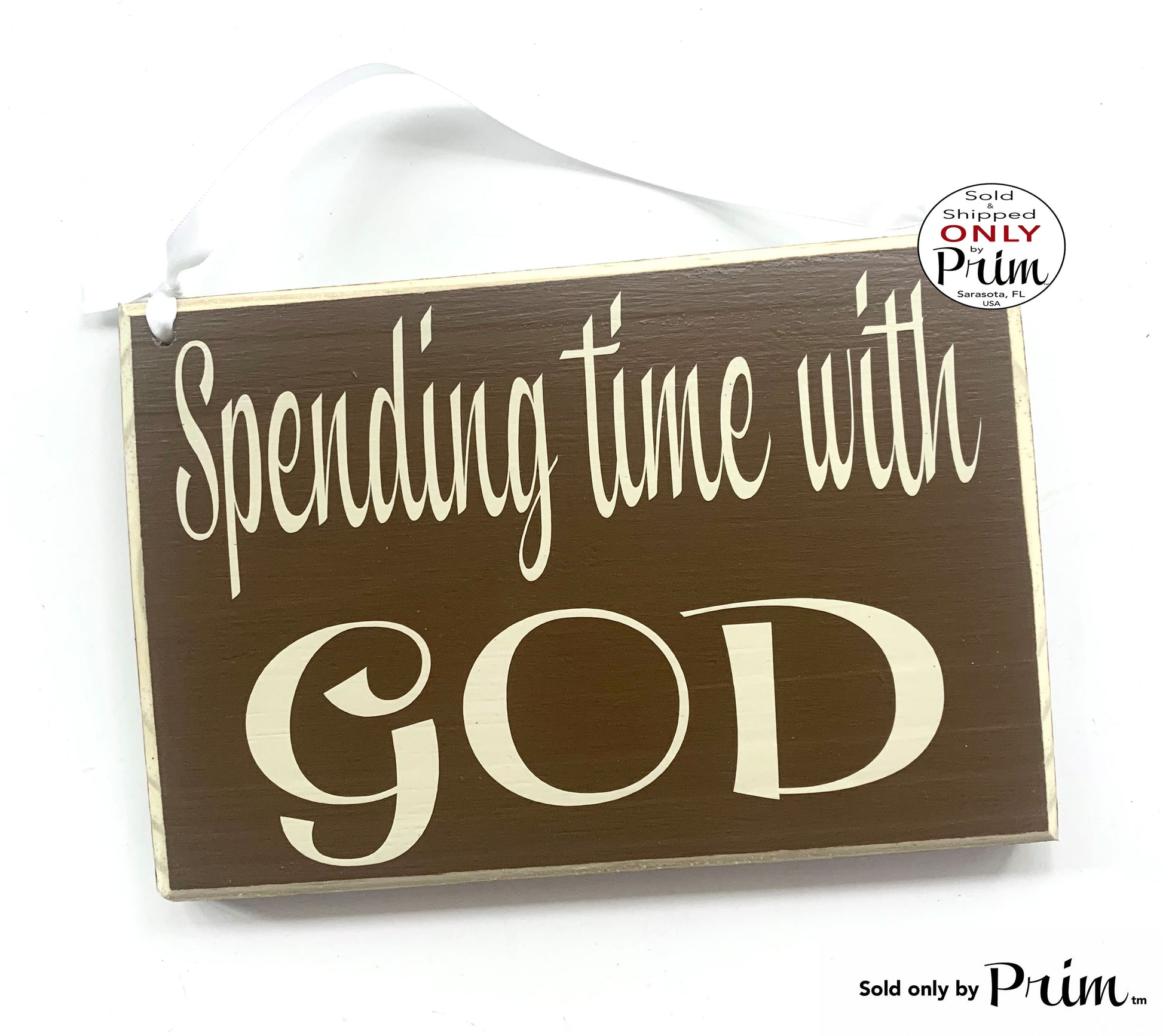 8x6 Spending Time With God Custom Wood Sign Please Do Not Disturb Quiet Prayer In Session Religious Progress Do Not Enter Wall Door Plaque Designs by Prim 