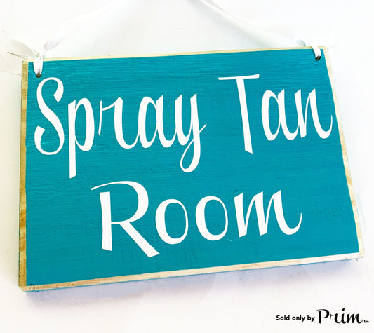 8x6 Spray Tan Room Custom Wood Sign Tanning Spa Service Makeup Salon Room Door Plaque 