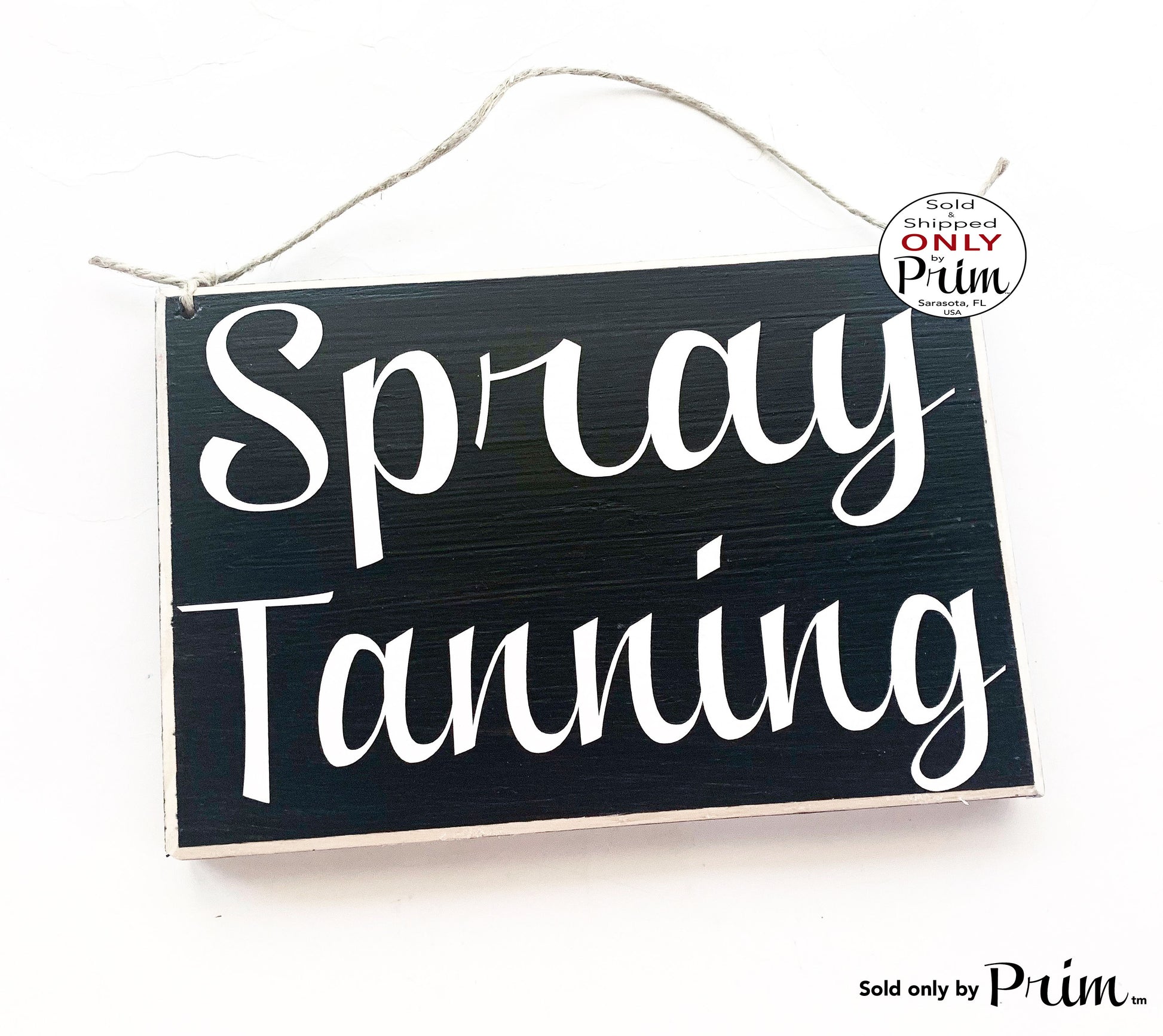 8x6 Spray Tanning Custom Wood Sign Spa Do Not Disturb Airbrush Tan Spa Door Plaque Designs by Prim