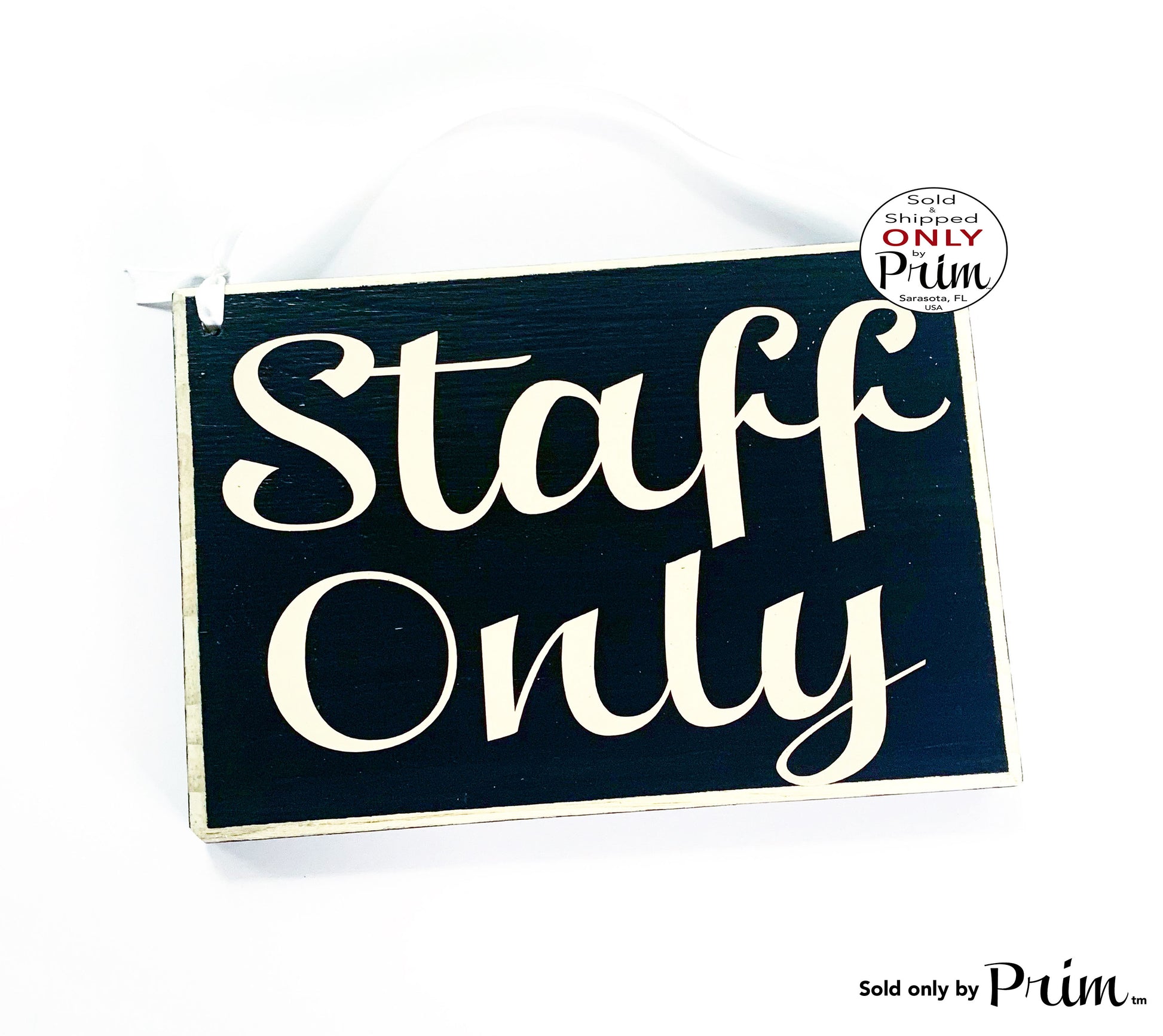 8x6 Staff Only Custom Wood Sign Employees Please Do Not Enter Office Private No Entry Business Store Shop Salon Spa Wall Decor Door Plaque Designs by Prim