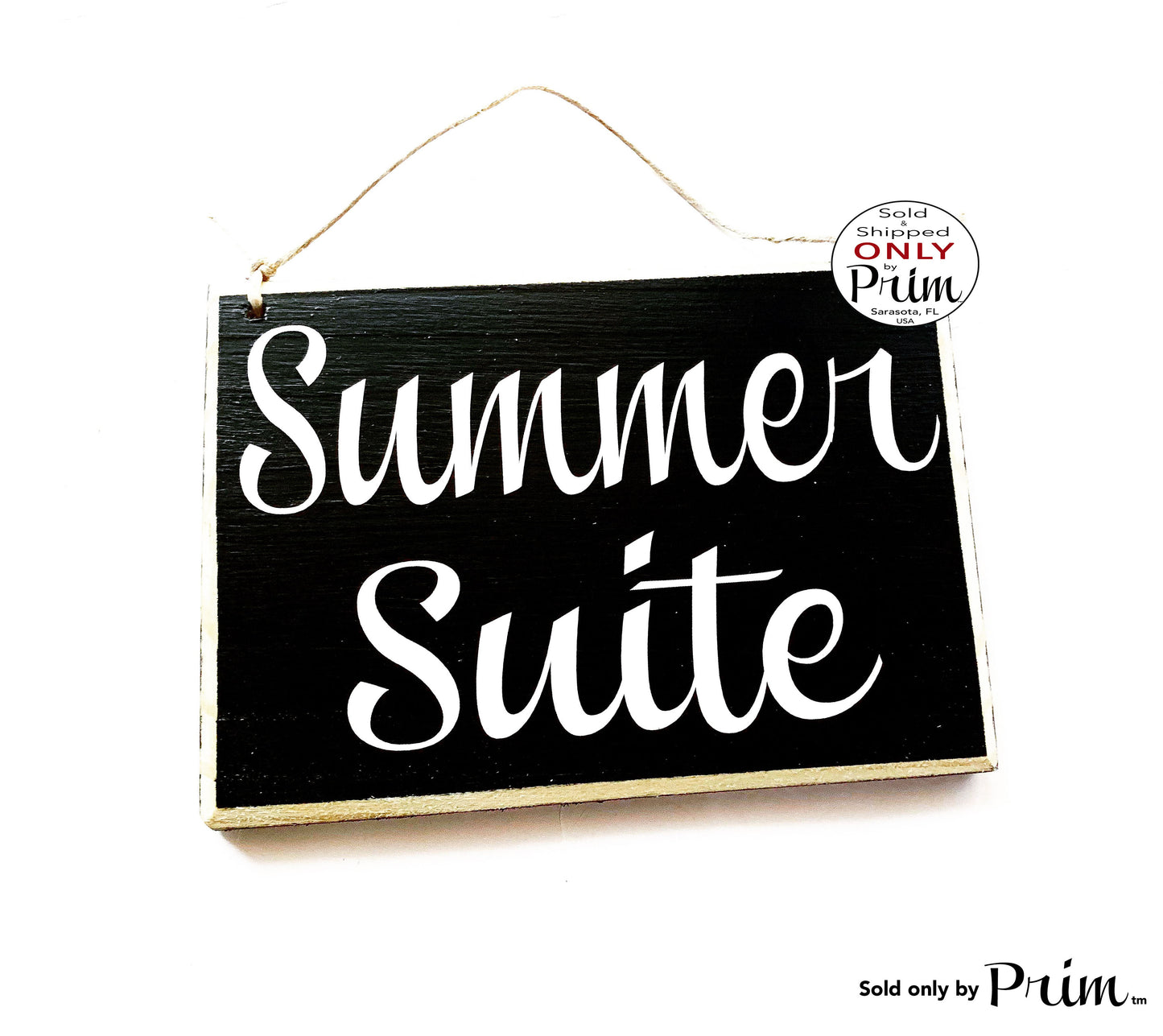 8x6 Summer Suite Custom Wood Sign | Welcome Suite Guest Quarters Cottage Bed and Breakfast AirBnb Wall Door Plaque