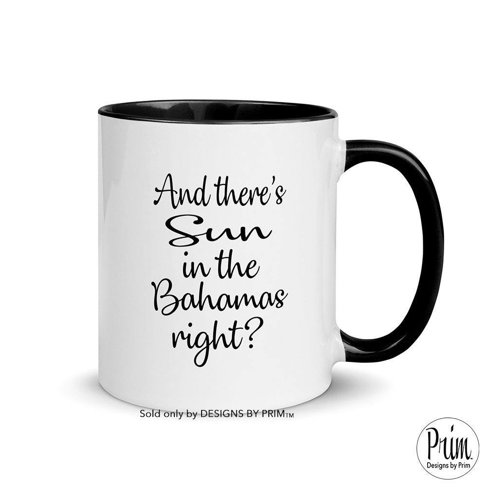 Designs by Prim Johnny Depp And there's Sun in the Bahamas Right 11 Ounce Ceramic Mug | Mega Pint Justice for Johnny Depp Trial Social Amber Good Humor Coffee Tea Cup