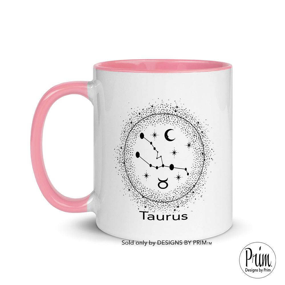 Designs by Prim Taurus Constellation Zodiac 11 Ounce Ceramic Mug | Astrology Horoscope 12 Months Birthday Gift Coffee Tea Cup