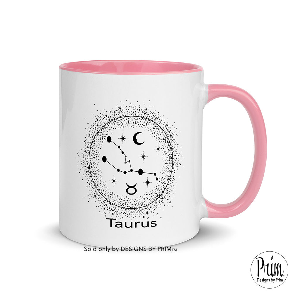 Designs by Prim Taurus Constellation Zodiac 11 Ounce Ceramic Mug | Astrology Horoscope 12 Months Birthday Gift Coffee Tea Cup