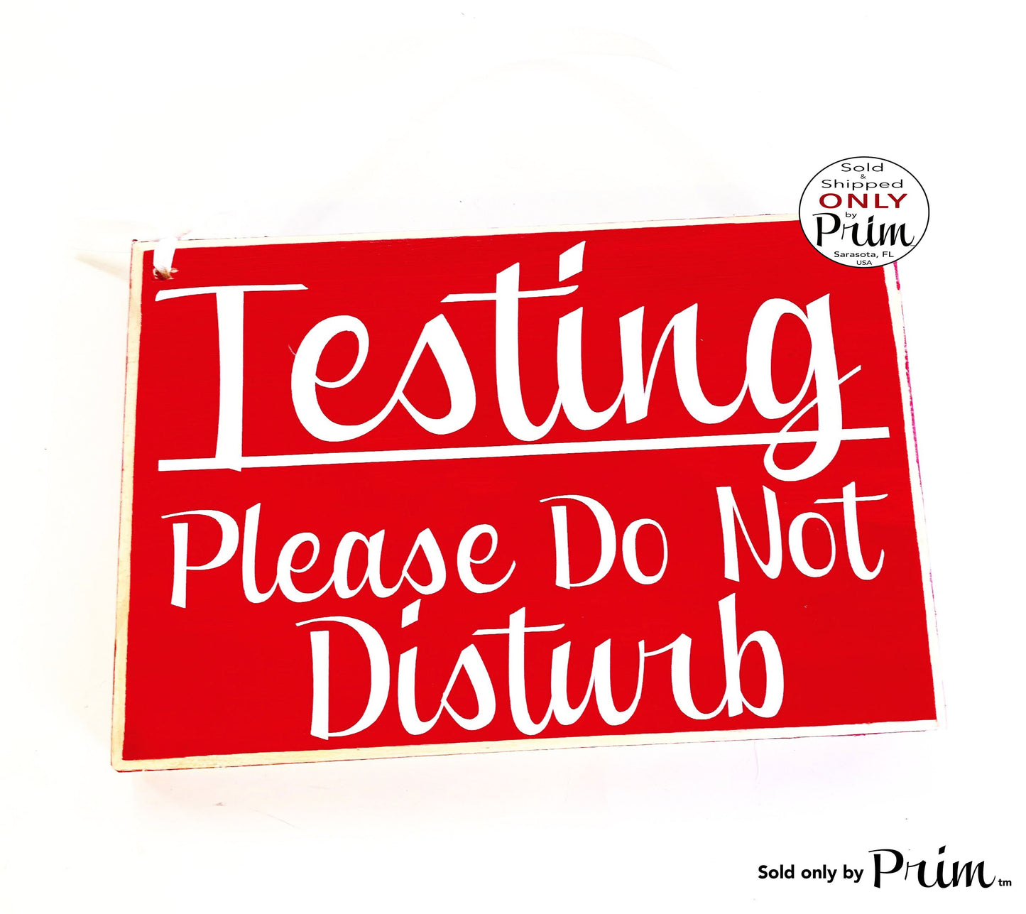 8x6 Testing Please Do Not Disturb Custom Wood Sign Teacher School Progress Students Class In Session Testing Silence Quiet Door Plaque