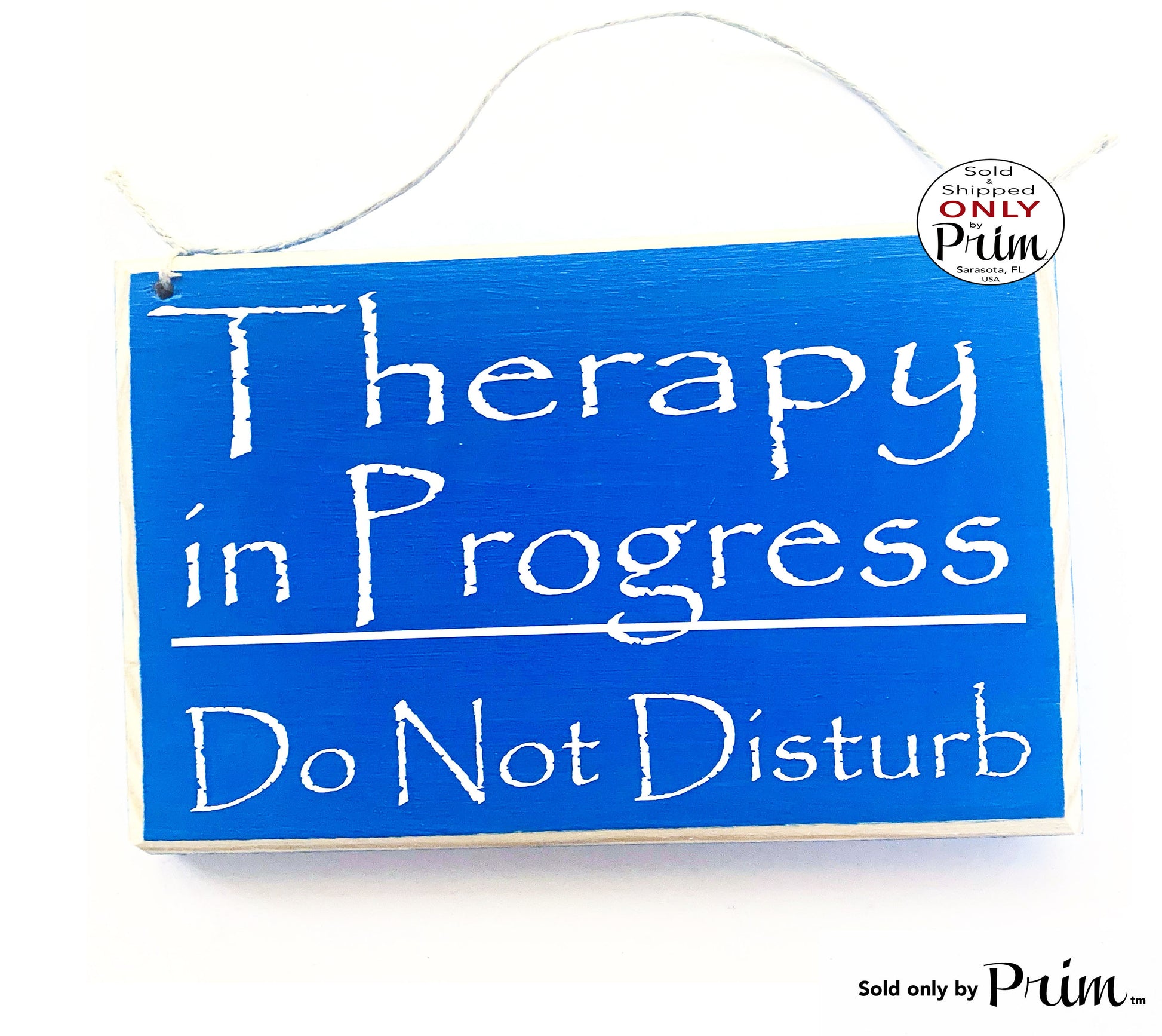 8x6 Therapy In Progress Do Not Disturb Custom Wood Sign Doctor Counselor Office Spa School Clinic Salon In Session Quiet Door Plaque Designs by Prim