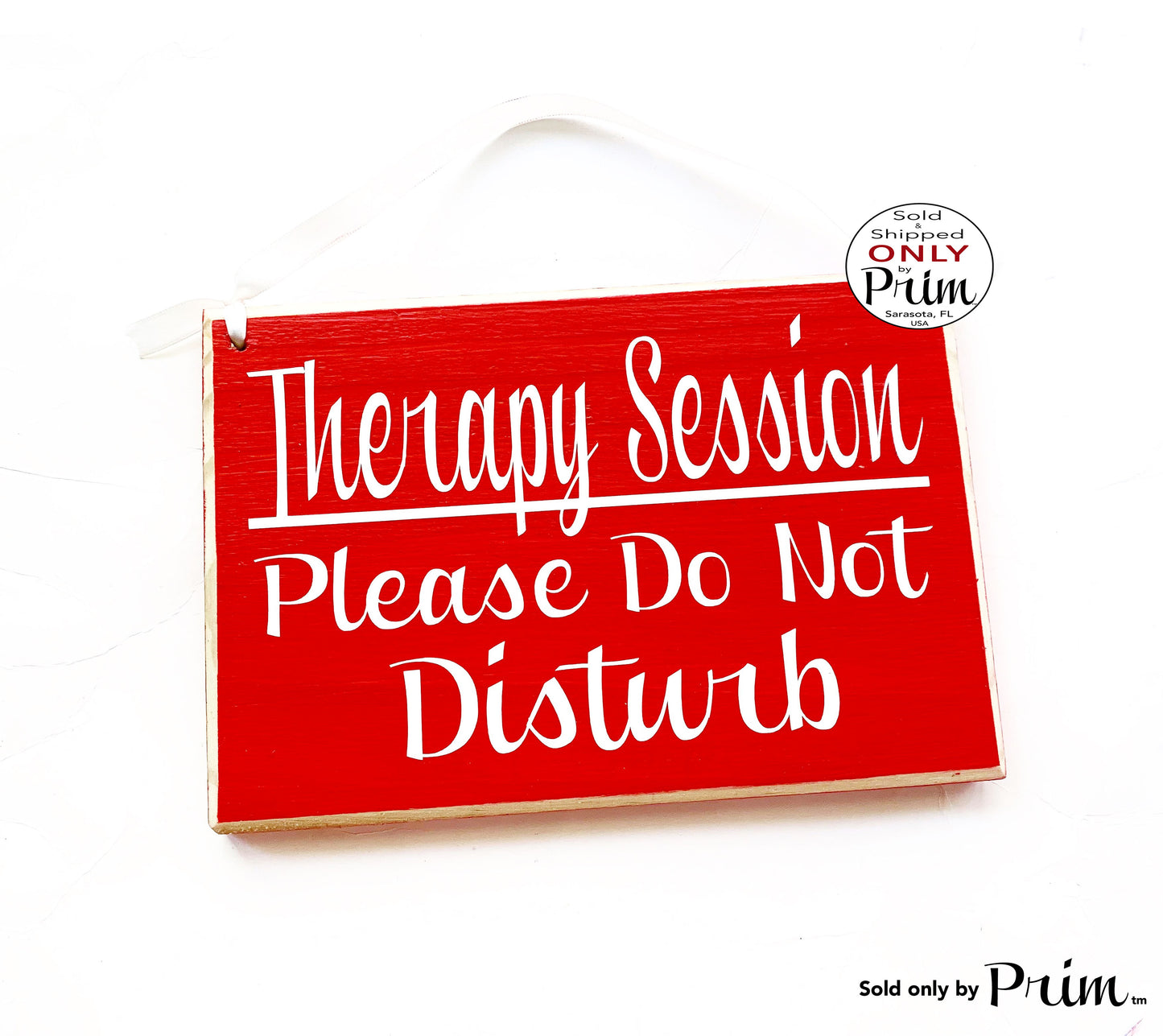 8x6 Therapy Session Please Do Not Disturb Custom Wood Sign Doctor Counselor Office Spa School Clinic Salon In Progress Quiet Door Plaque