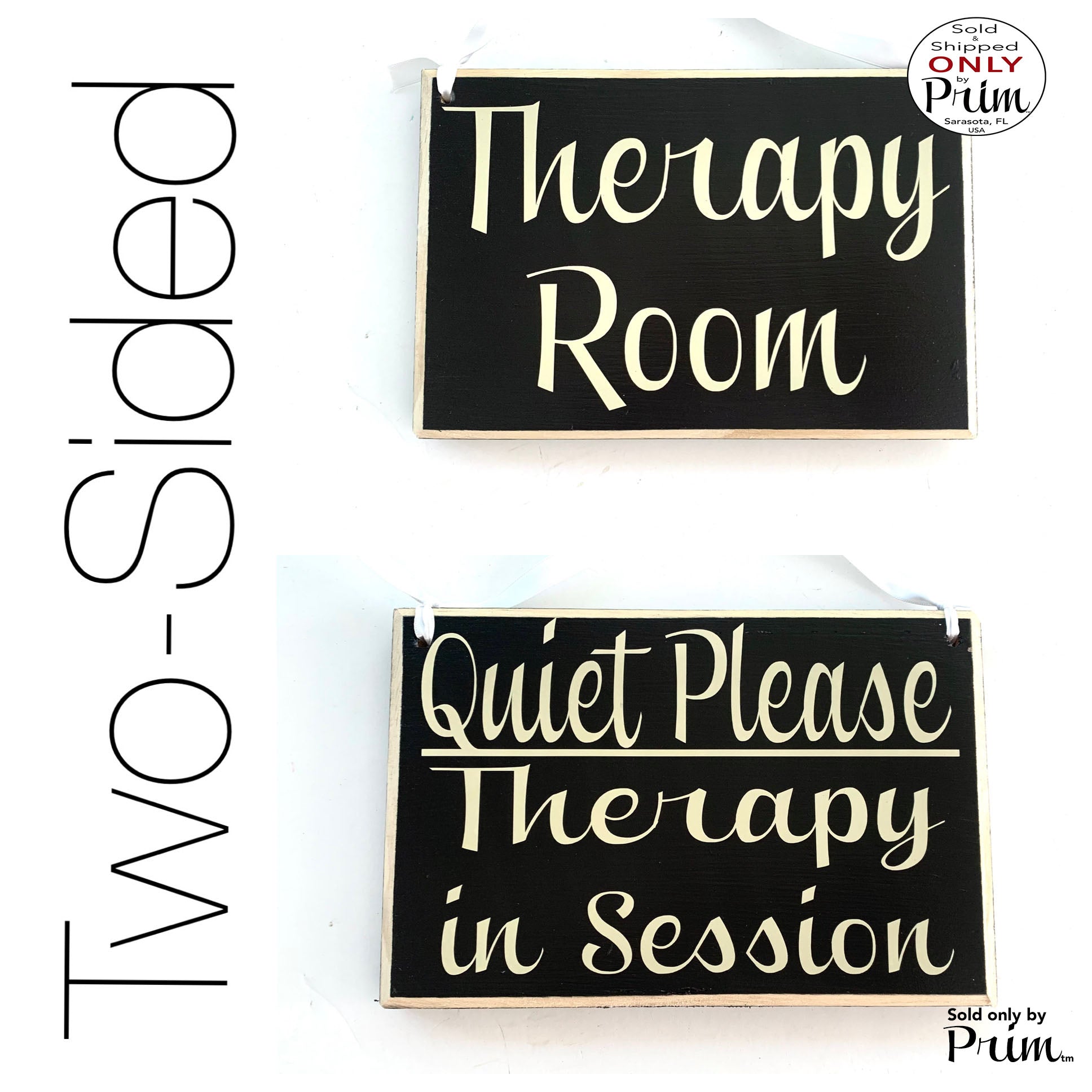 8x6 Therapy Room Quiet Please Therapy In Session Double Sided Custom Wood Sign Progress Do Not Disturb Counseling Treatment Door Plaque Designs by Prim