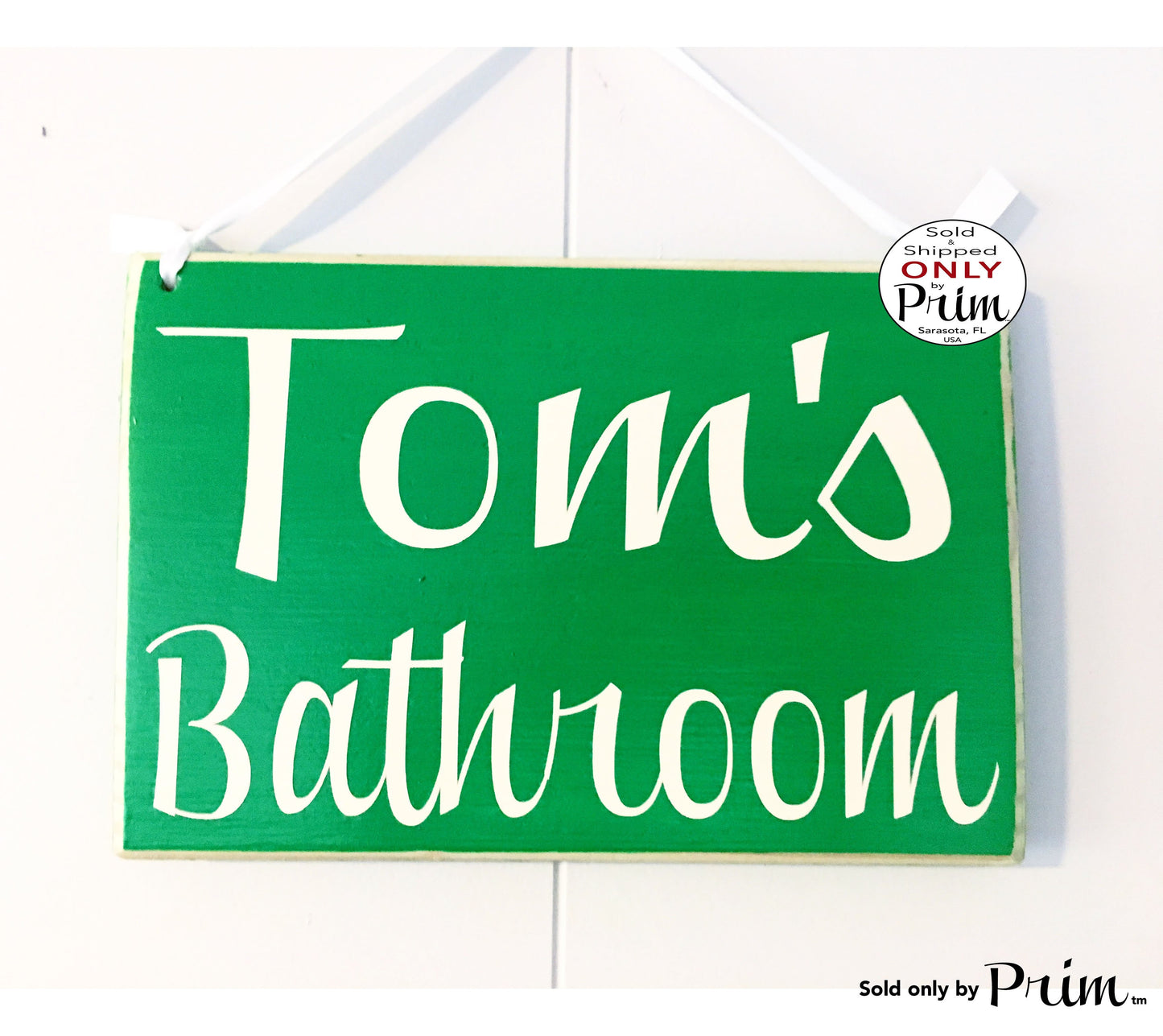 10x8 Personalized Name Bathroom Custom Wood Sign Restroom Outhouse Washroom Guest Room Man Cave Basement Bar Office Hotel Spa Door Plaque