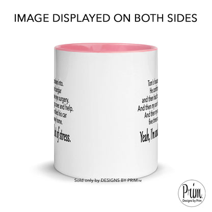 Designs by Prim Erika Jayne Giardi Tom's House Was Broken Into  11 Ounce Ceramic Mug | Real Housewives of Beverly Hills Funny Quote Sayings Tea Coffee Mug