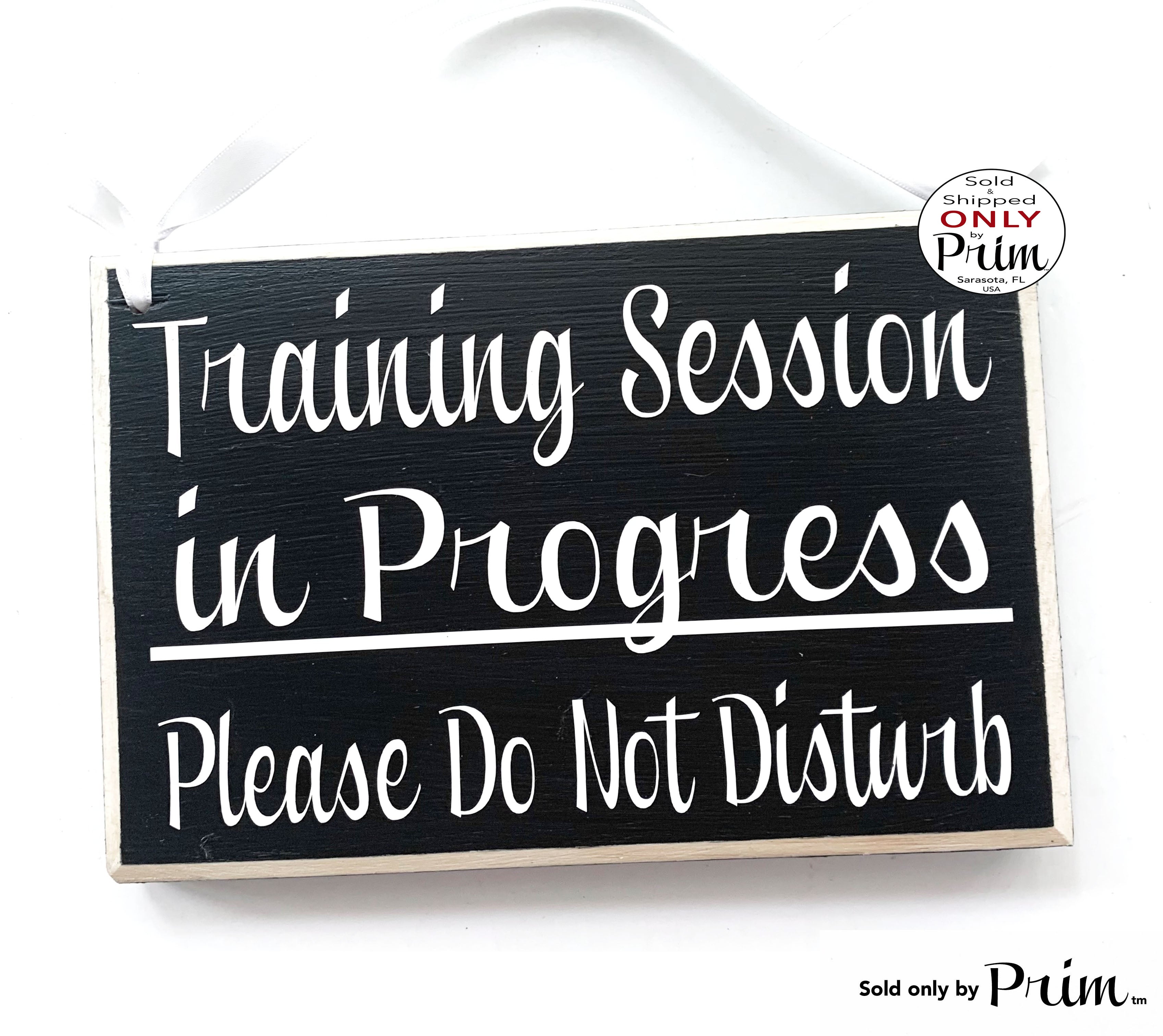 Training Session in Progress Please Do Not Disturb Custom Wood Sign ...