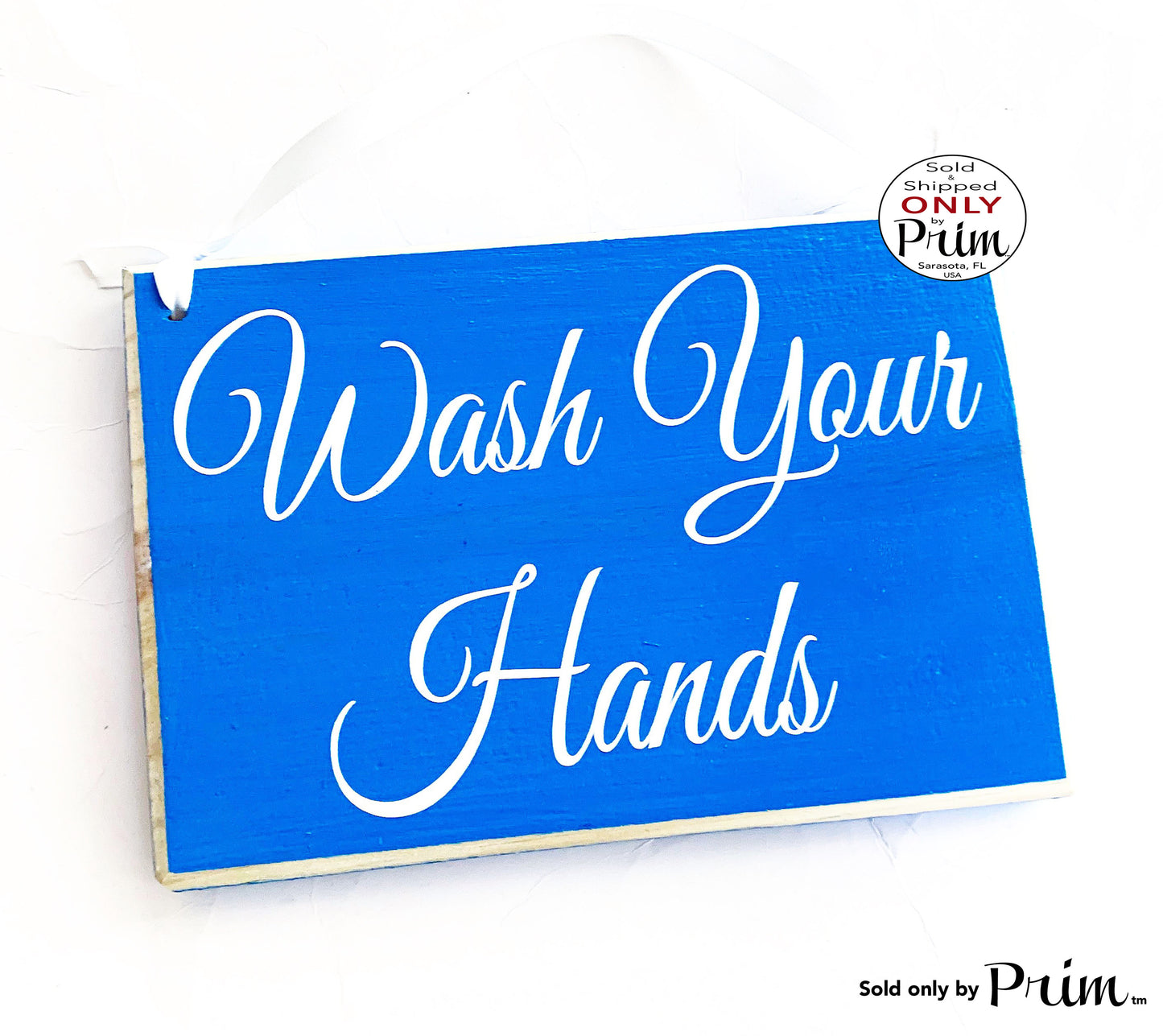 8x6 Wash Your Hands Custom Wood Sign | Business Office Home Bathroom Restroom Spa Boutique Hygiene Mandatory Please  Wood Sign