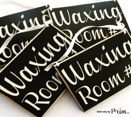 8x6 Wax Room Number Spa Salon Waxing Treatment Wood Sign