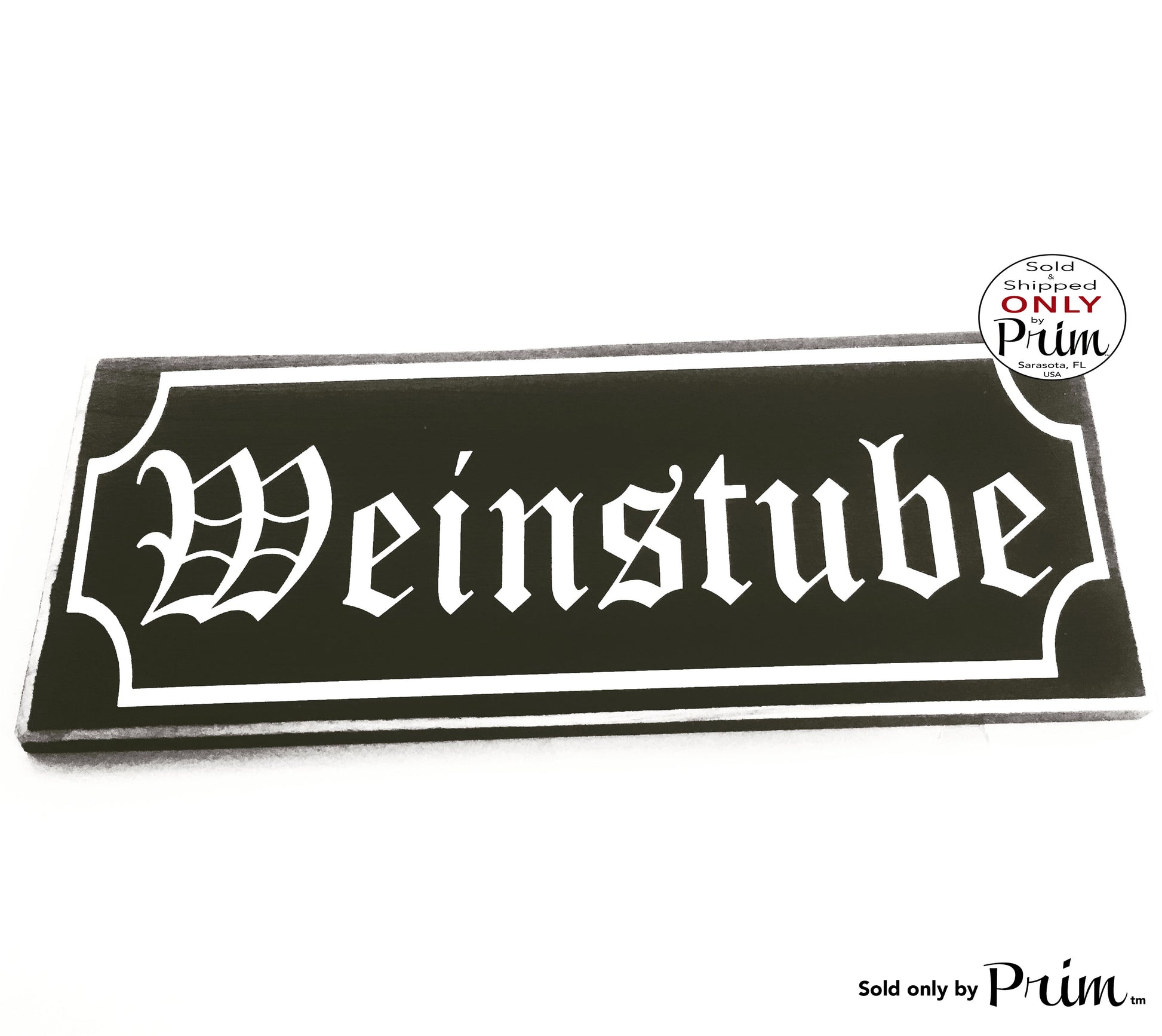 14x6 Weinstube Custom Wood Sign | Wine Bar Biergarten German Hanger Willkommen Oktoberfest Home Deutschland Bavarian Garden Wall Plaque Designs by Prim