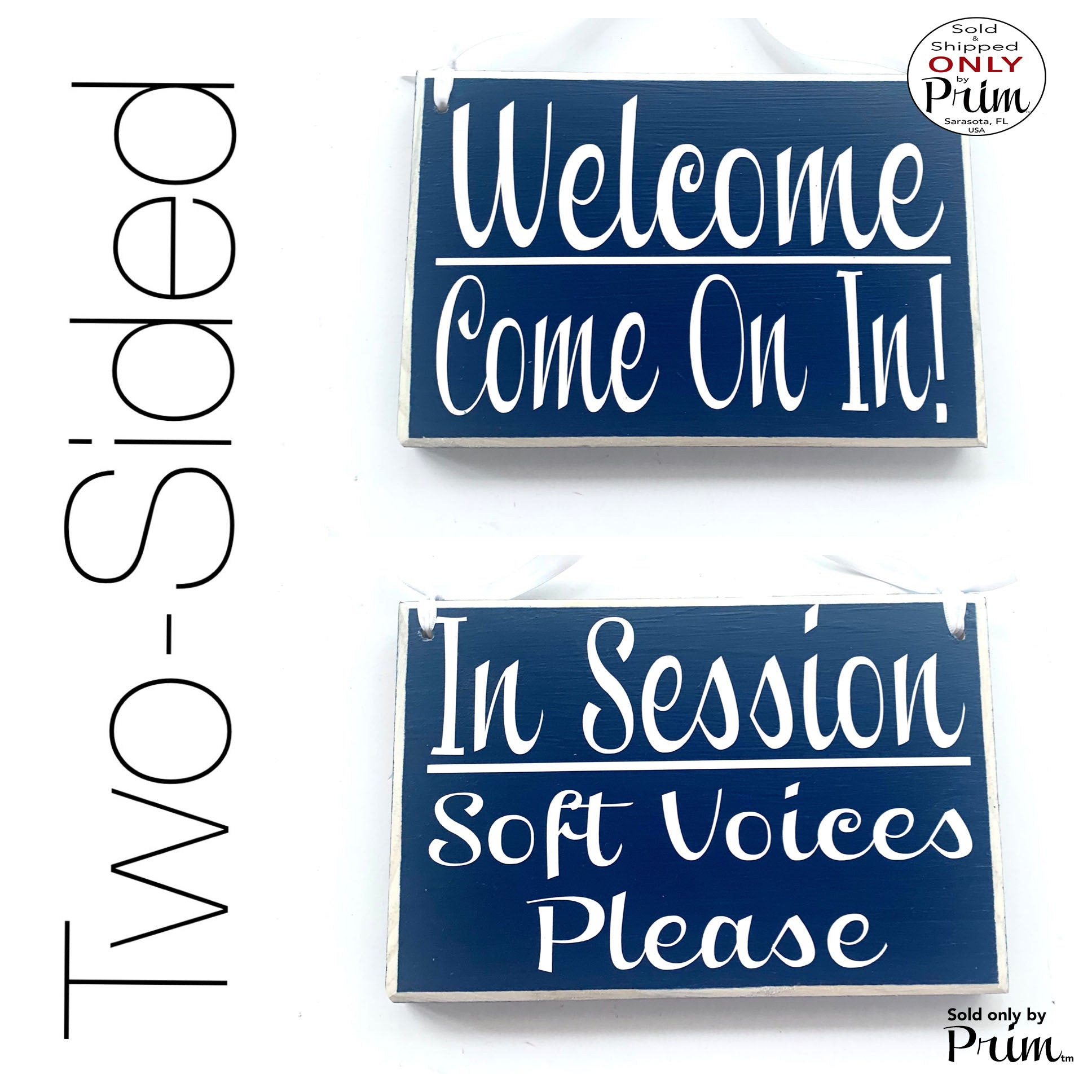 8x6 In Session Soft Voices Please Welcome Come On In Custom Wood Sign Do Not Disturb Spa Salon Wood Open Closed Office Door Hanger Designs by Prim