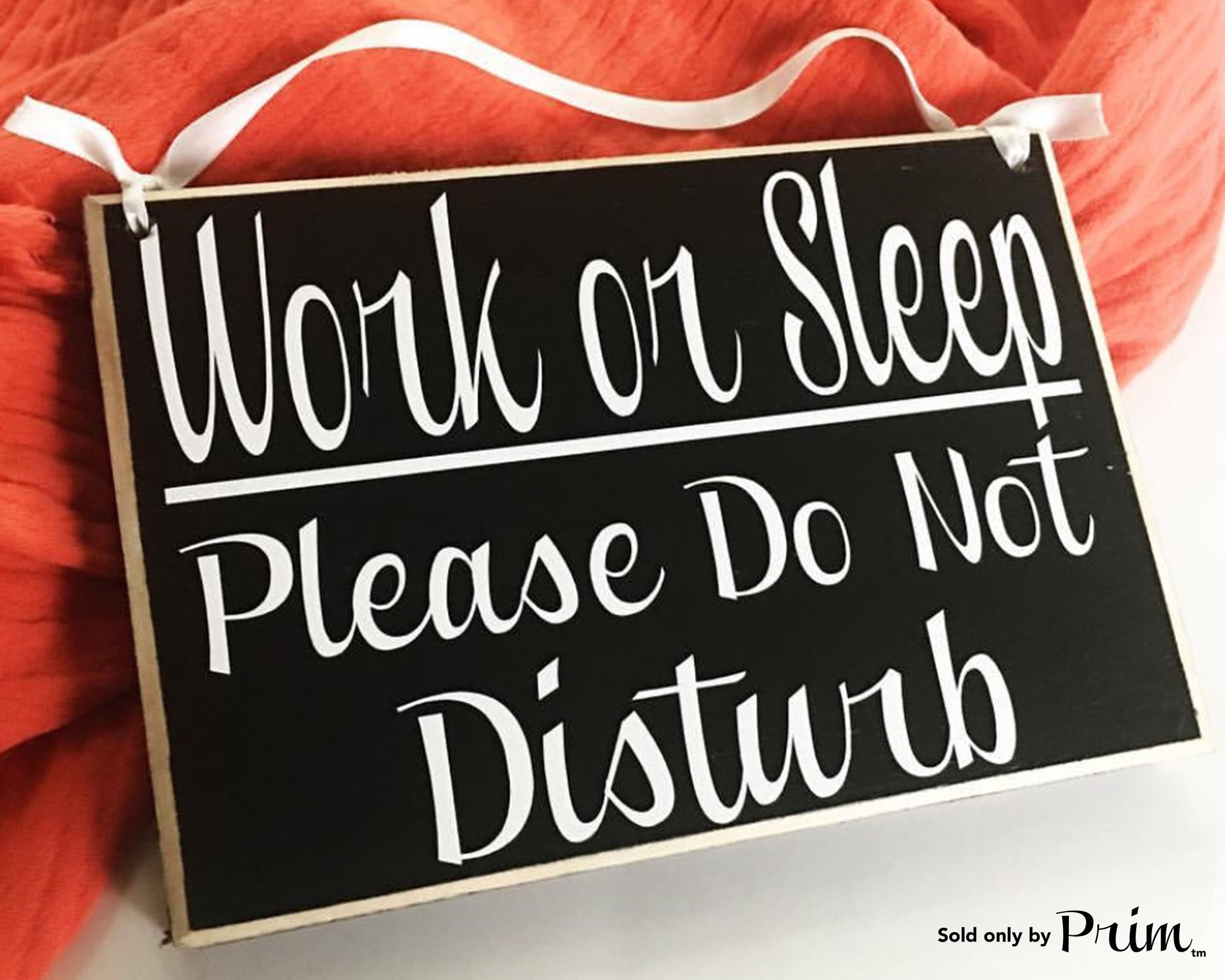 8x6 Work or Sleep Please Do Not Disturb Custom Wood Sign Welcome In A Meeting Conference Custom Door Plaque