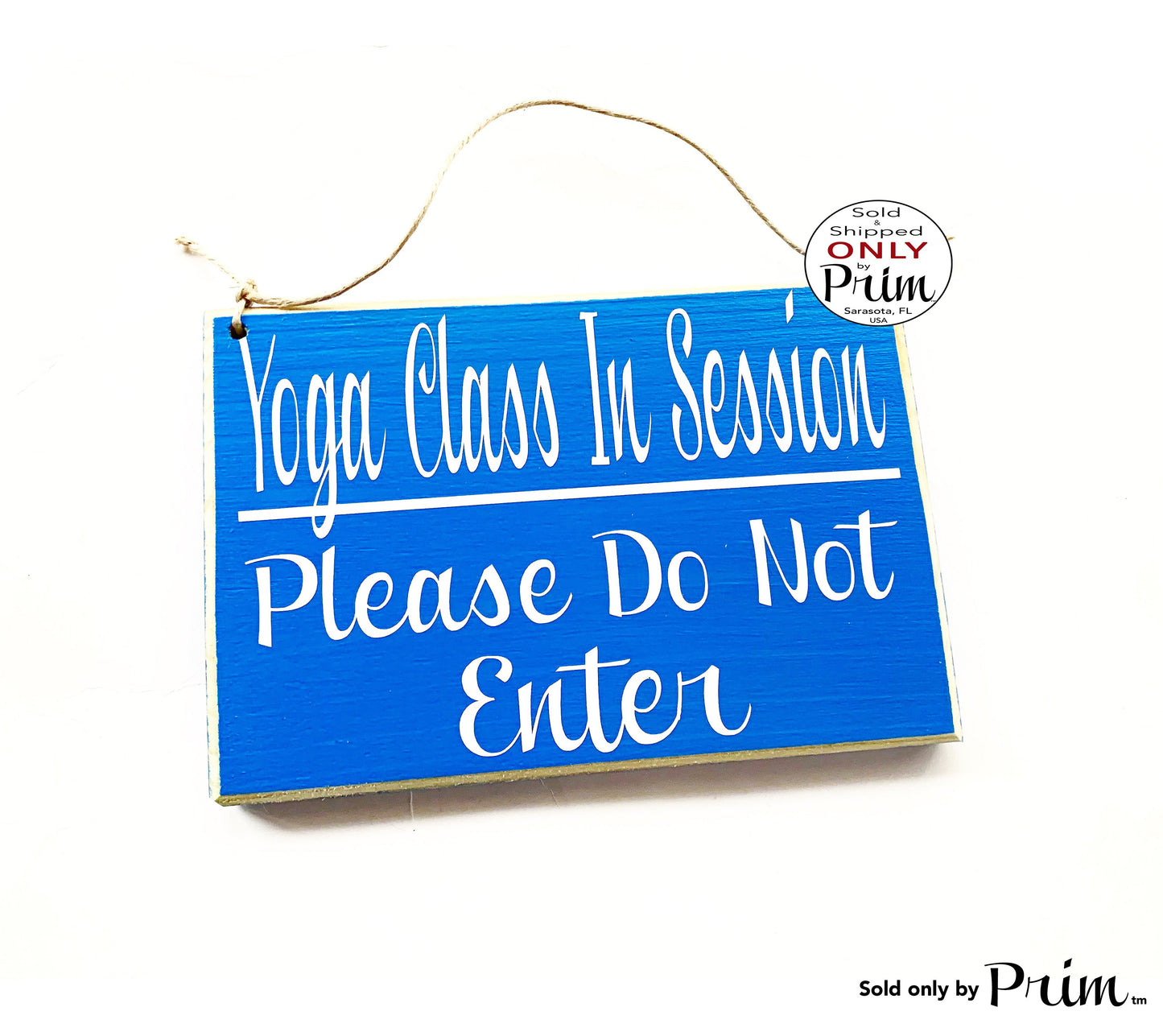 Yoga Class In Session Please Do Not Enter 8x6 Custom Wood Sign Do Not Disturb No Entry Namaste Relax Meditation Business In Progress