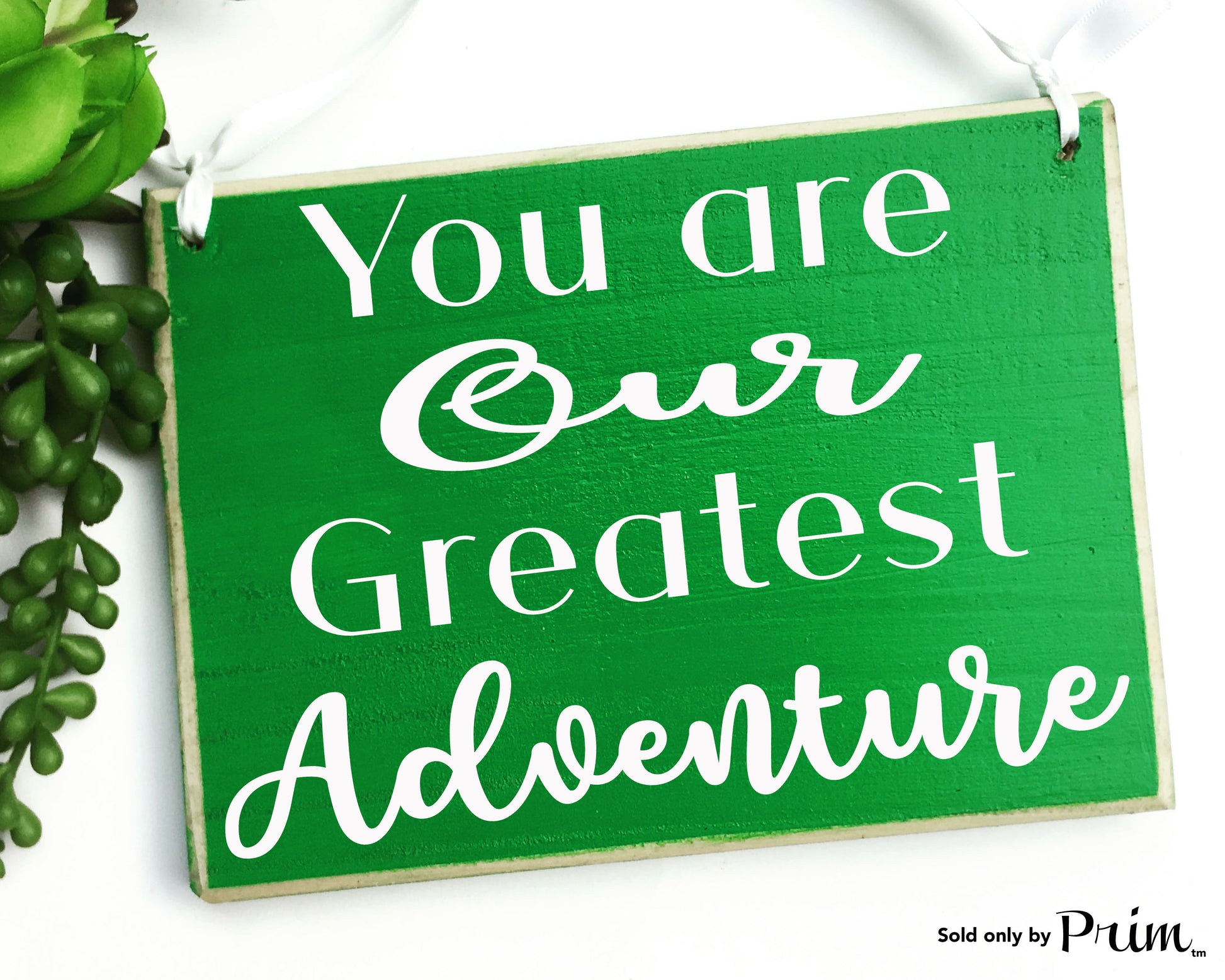 You Are Our Greatest Adventure Custom Wood Sign Love Child Grandchild Children Parents Motivational Inspirational Kids Plaque