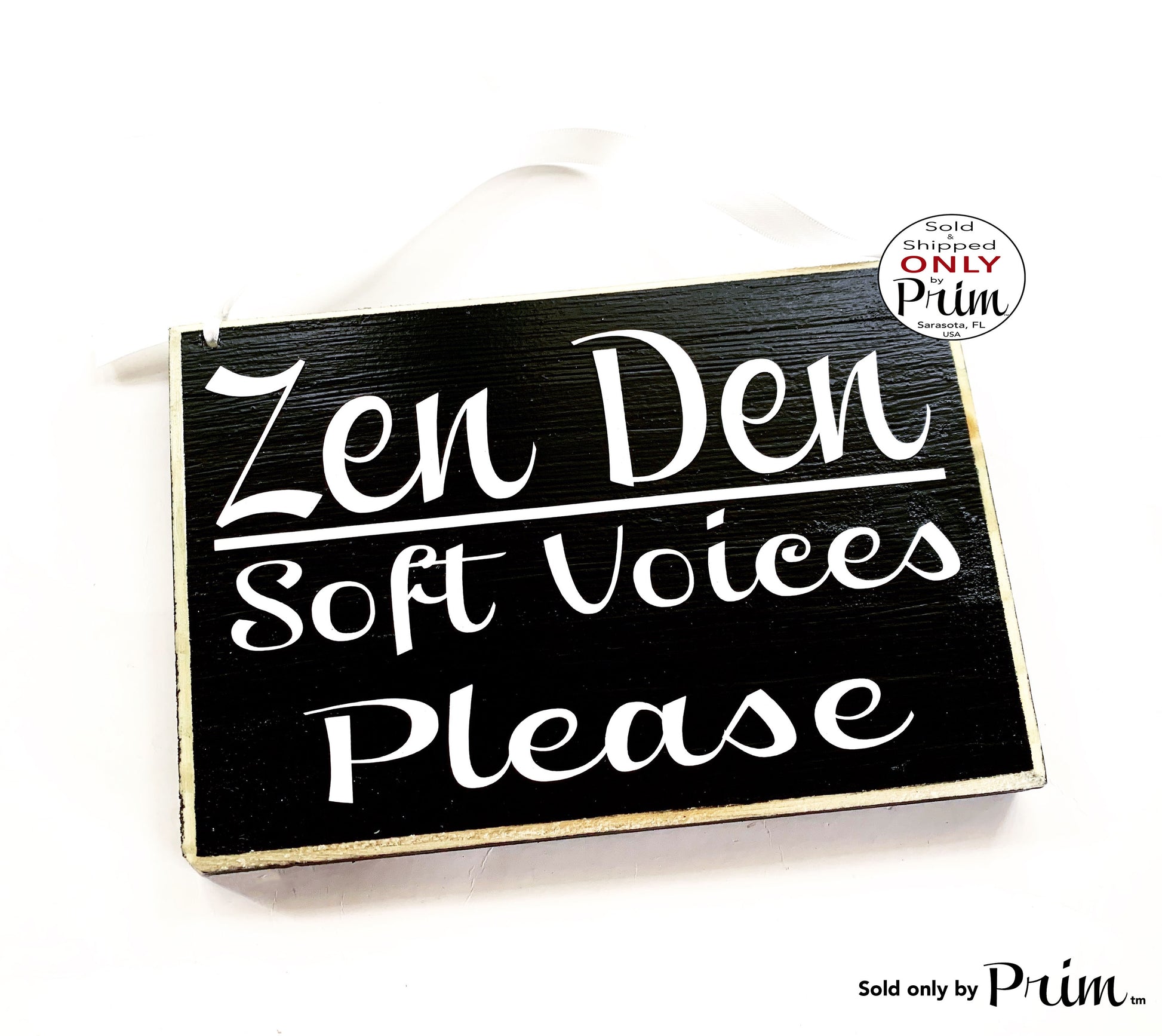 8x6 Zen Den Soft Voices Please Custom Wood Sign Zone Do Not Disturb Yoga Meditating Meditation In Session In A Meeting Shhh Door Plaque