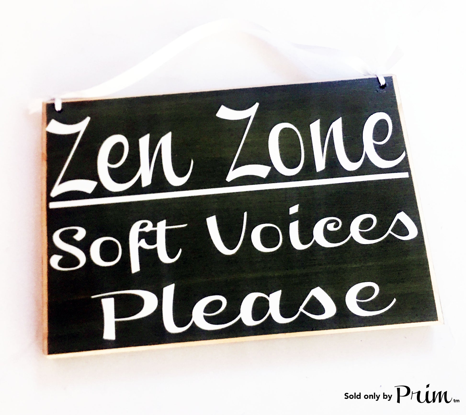 8x6 Zen Zone Soft Voices Please Custom Wood Sign Please Do Not Disturb Yoga Meditating Meditation In Session In A Meeting Conference Custom Door Plaque