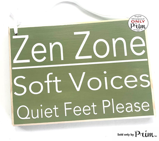 10x8 Zen Zone Soft Voices Quiet Feet Please Custom Wood Sign Transformation In Progress Session Please Do Not Disturb Massage Shh Office Designs by Prim 